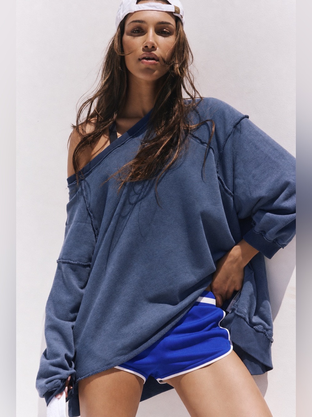 NWOT Free People Movement One To Beat Pullover Midnight Navy XS